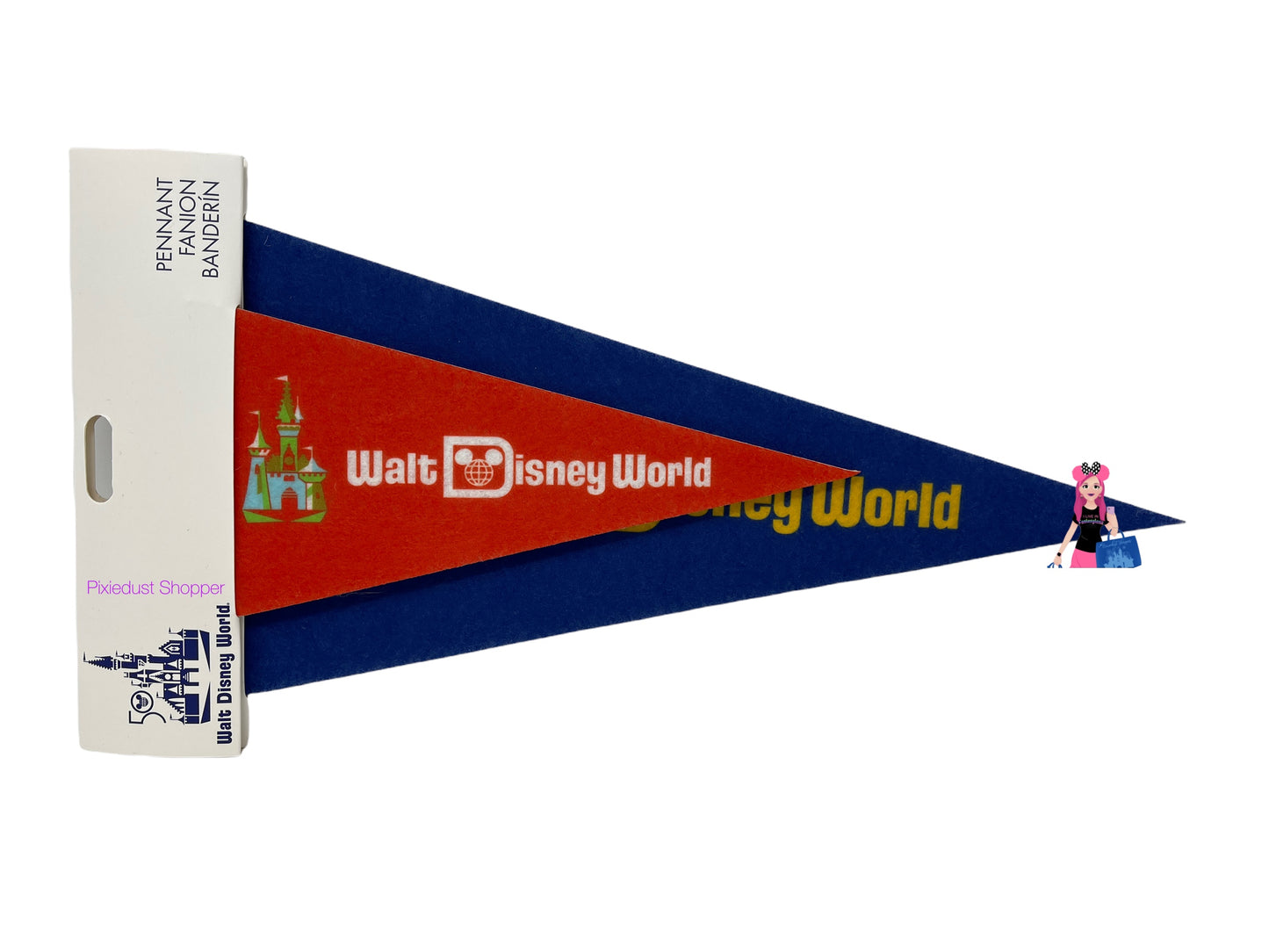 Walt Disney World 50th Anniversary Vault Collection Pennant Set