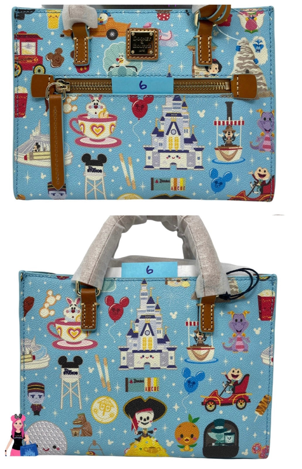 Disney Parks Dooney & Bourke Zip Crossbody Bag by Jerrod Maruyama