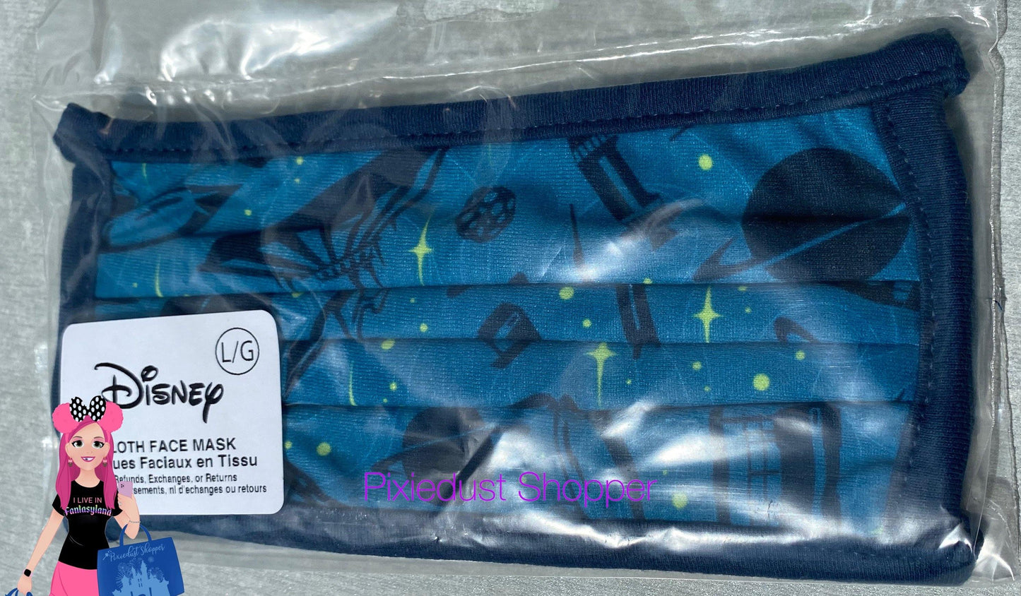 Disney Tomorrowland Space Mountain Face Mask - World of Treasures