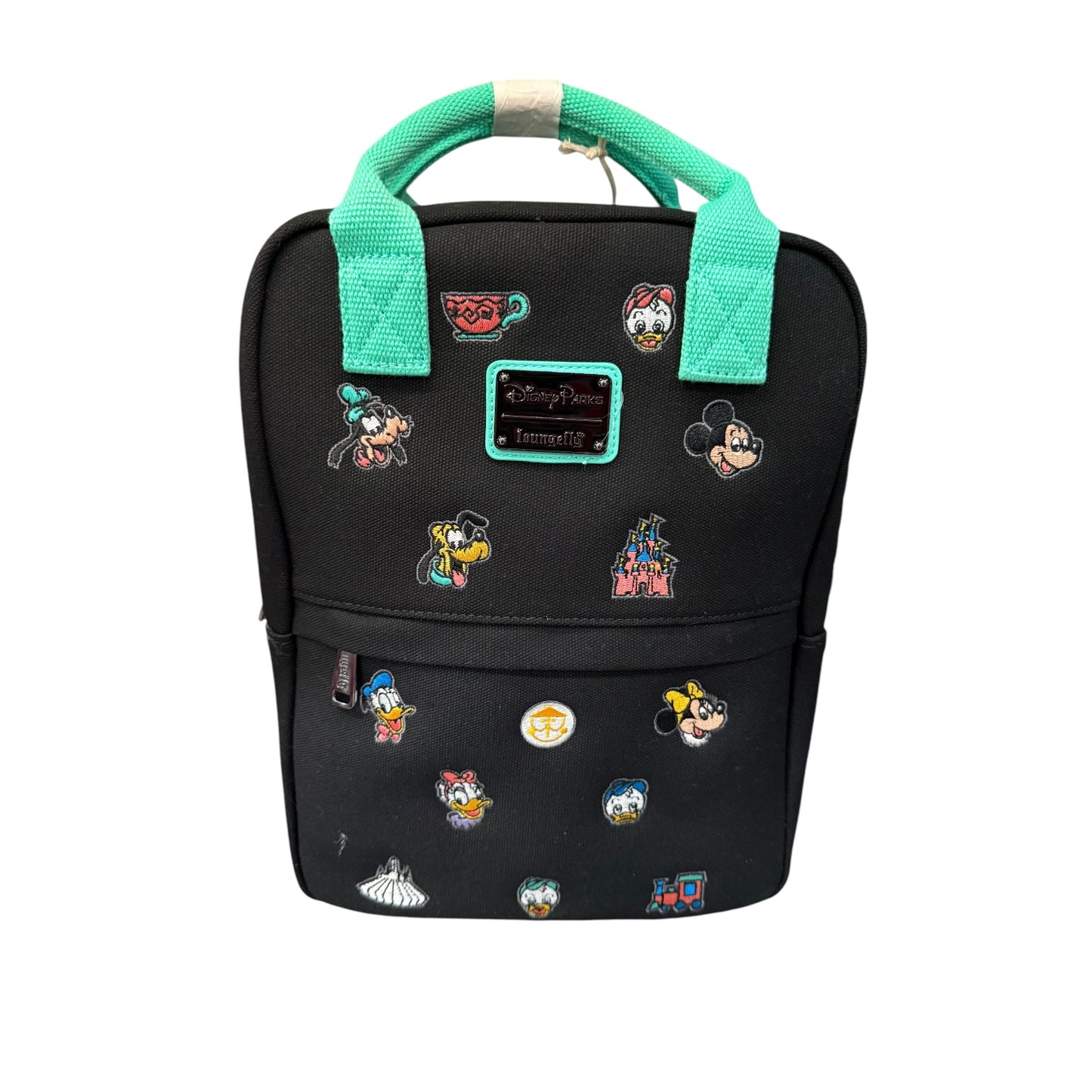 Disney 4 Parks Embroided Loungefly Canvas Backpack Purse