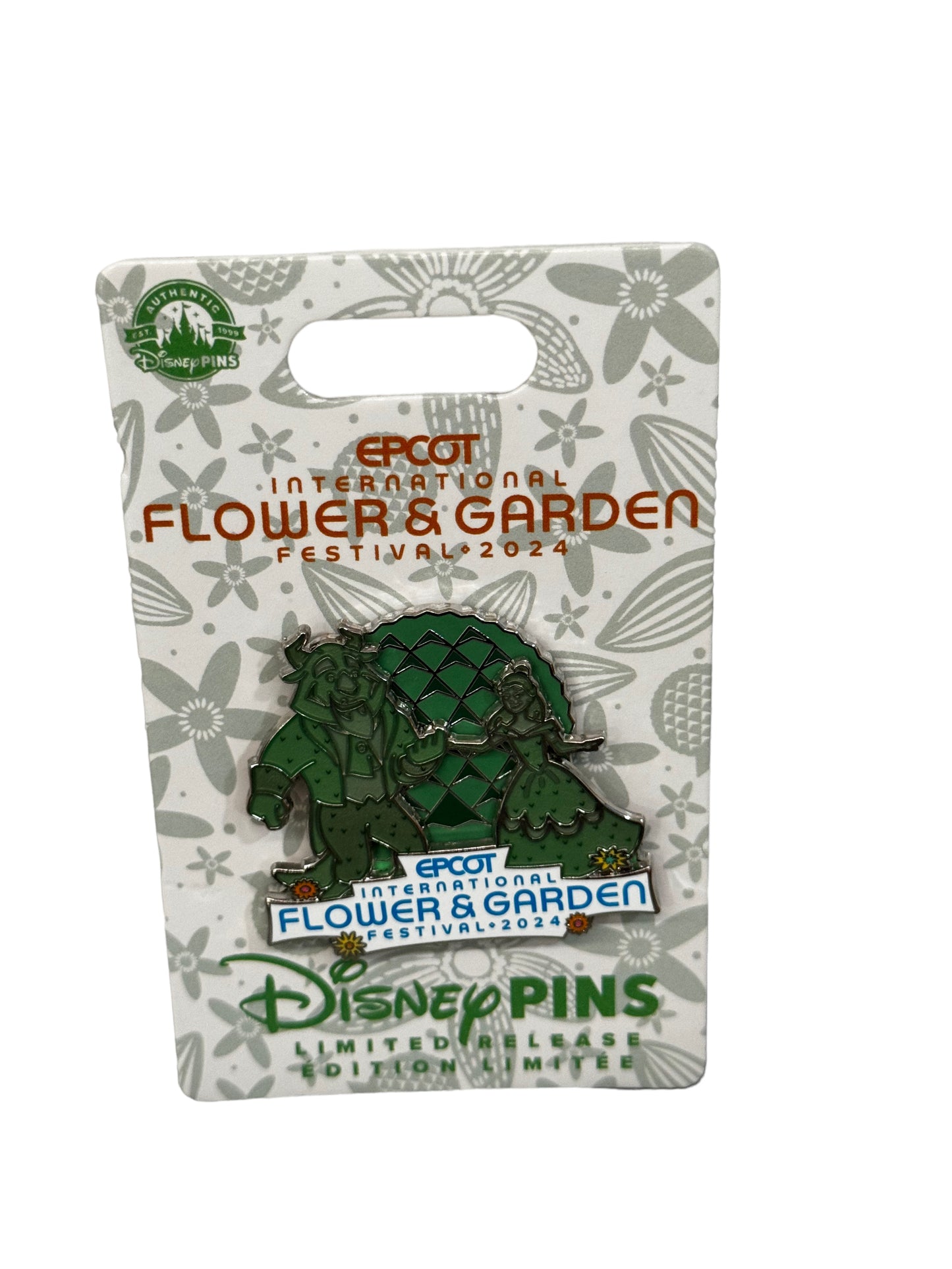 Disney Epcot Flower & Garden 2024 Topiary Pin-Beauty & Beast