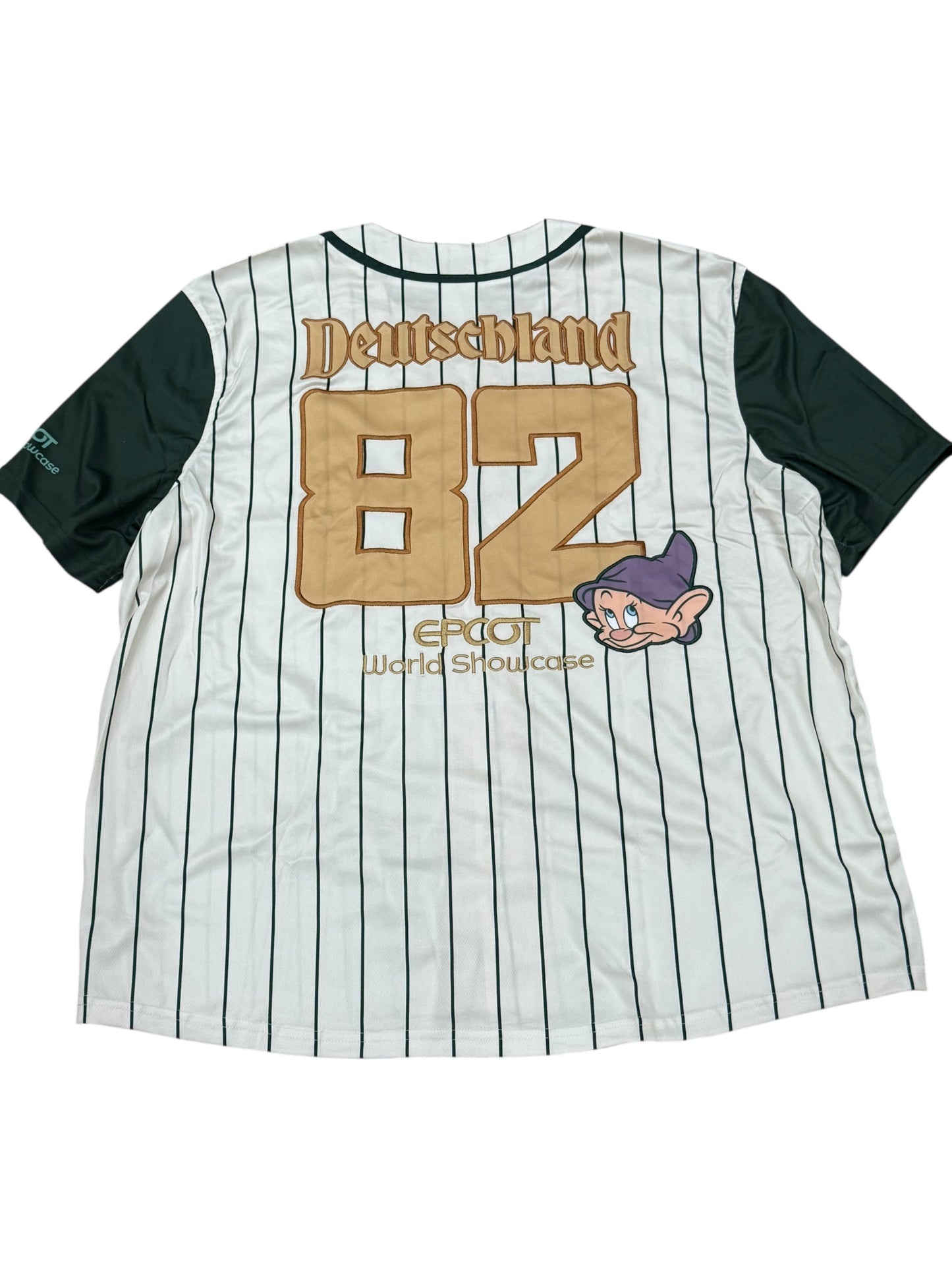 Disney Epcot Germany Snow White 7 Dwarves Dopey Baseball Jersey