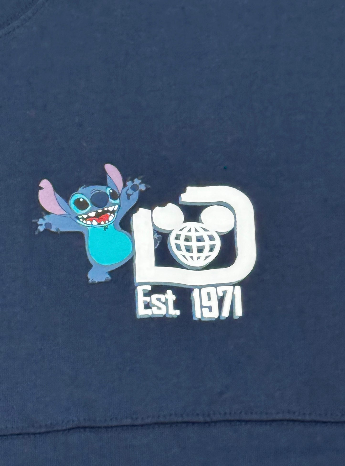 Walt Disney World Stitch Scratching Navy Spirit Jersey