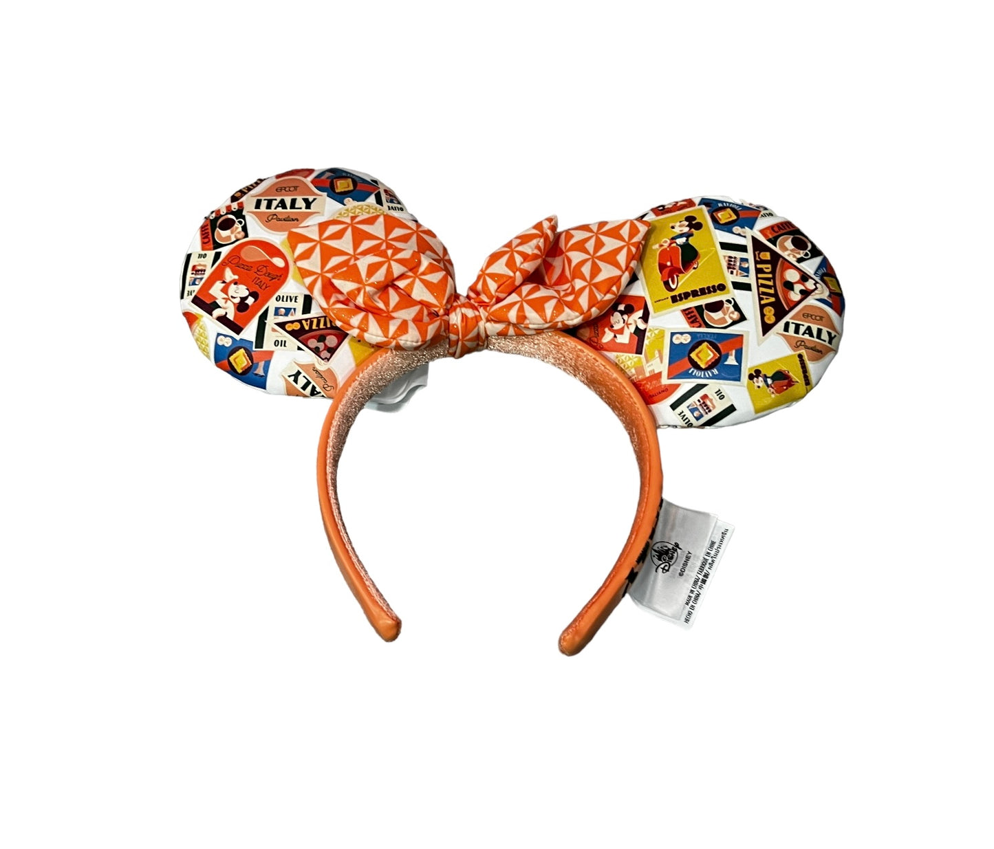 Disney Epcot Italy Pavilion Mickey Stamp Minnie Ear Headband