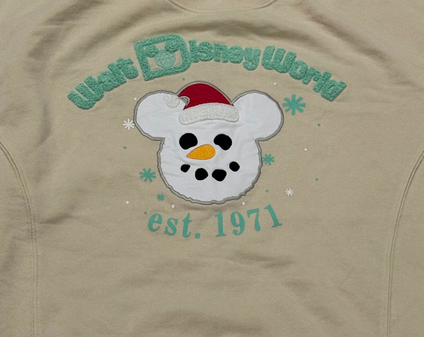 Walt Disney World Mickey Snowman Pullover Sweatshirt