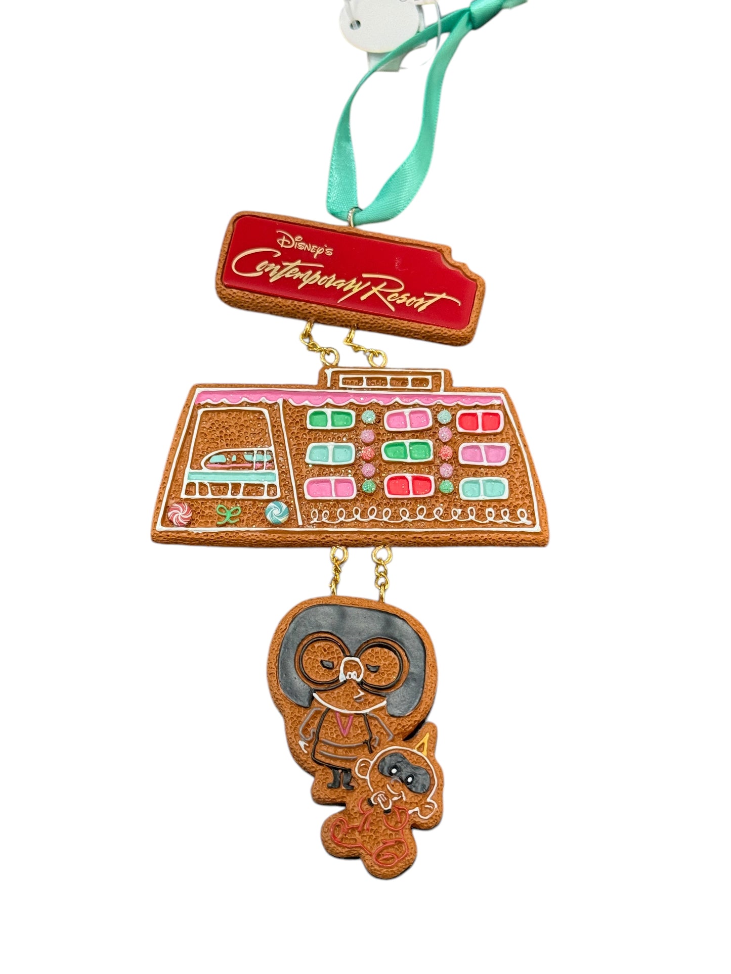 Disney Contemporary Resort Gingerbread Ornament Incredibles 2023