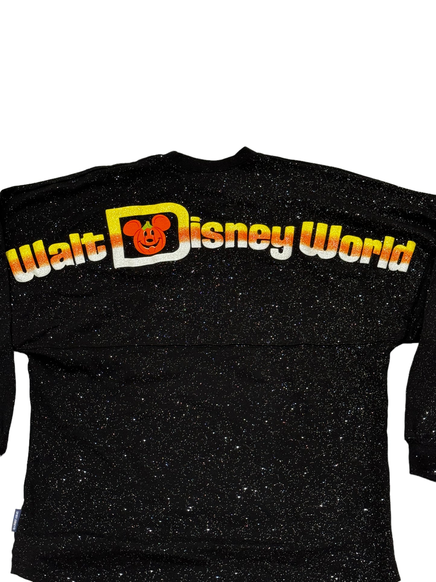 Walt Disney World Mickey Candy Corn Glitter Spirit Jersey XS