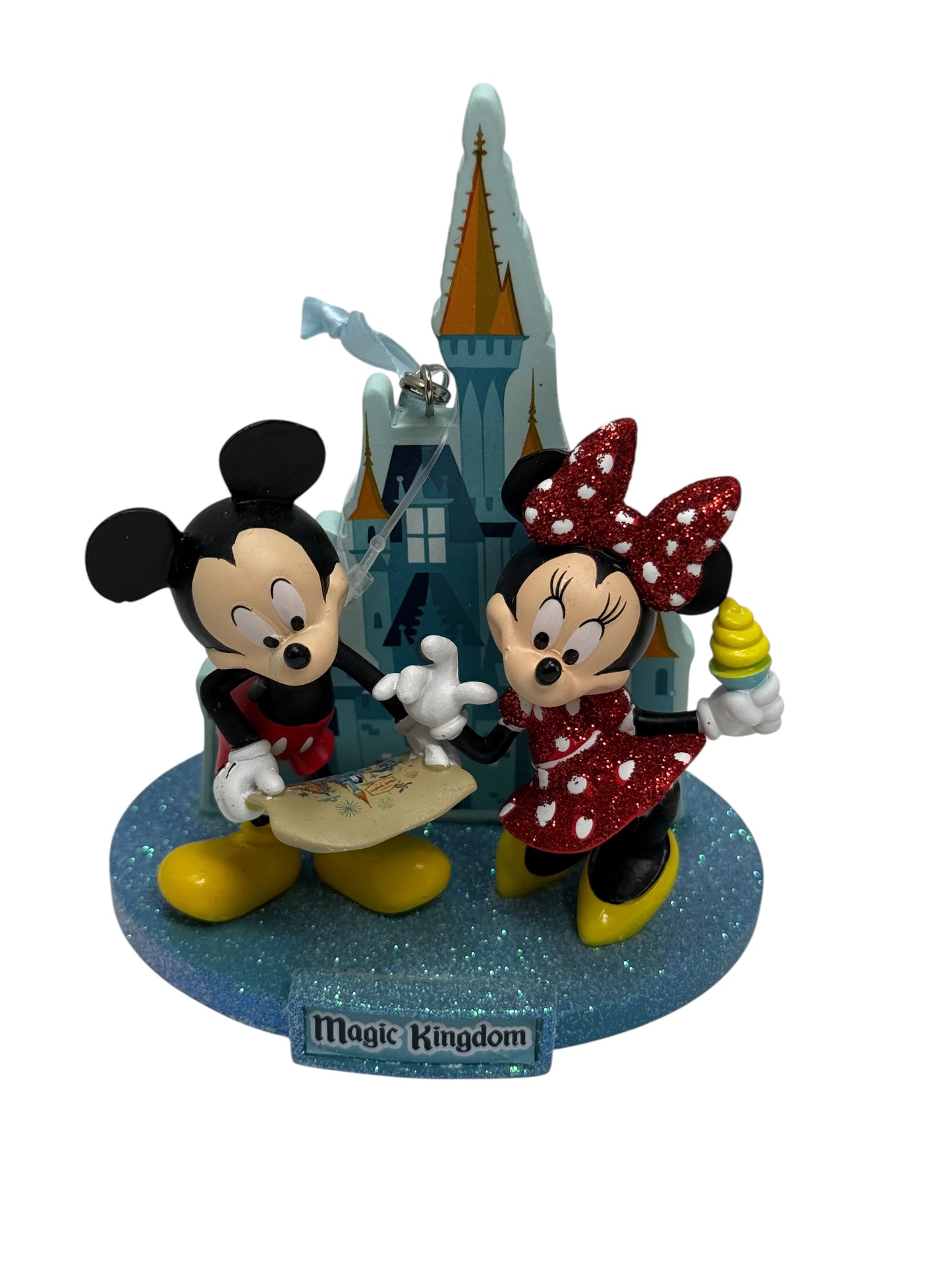 Disney Magic Kingdom Minnie Mickey Castle Ornament