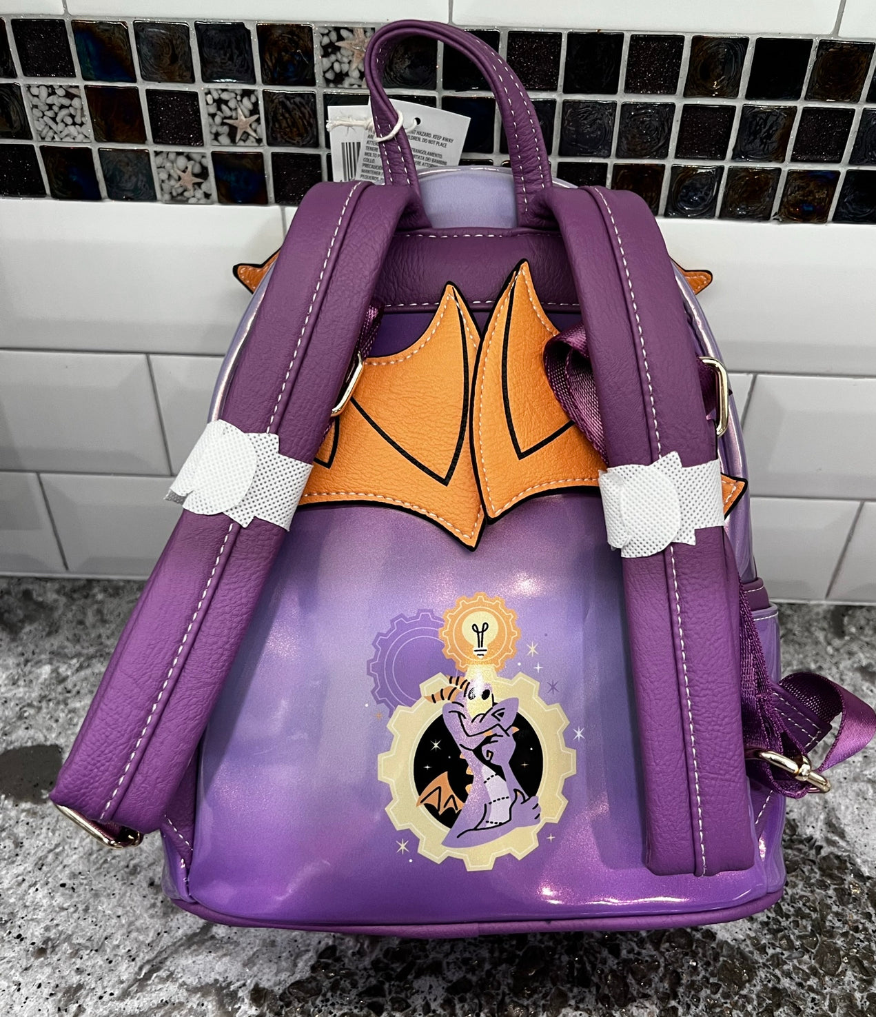 Disney Parks Epcot Figment Loungefly Backpack