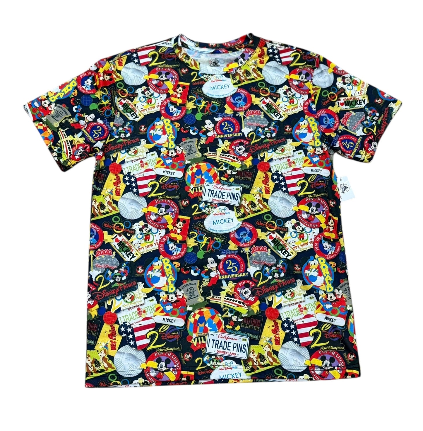 Disney 25th Anniversary Pin Trading Sticker Shirt