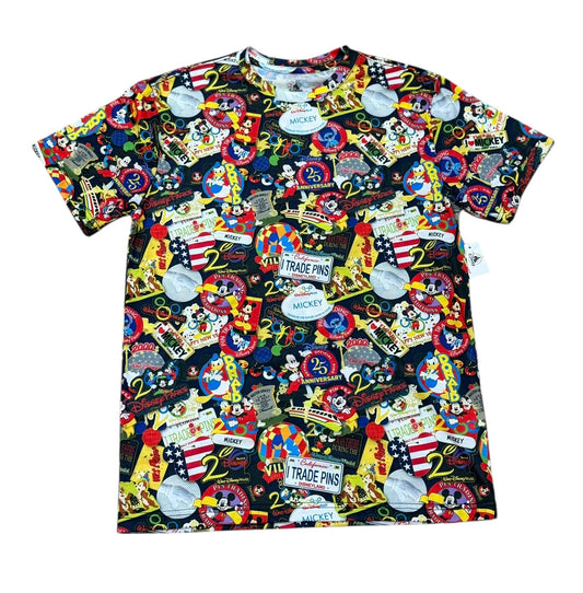 Disney 25th Anniversary Pin Trading Sticker Shirt