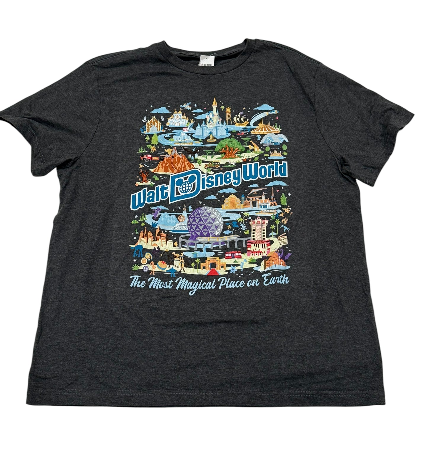 Walt Disney World Icons Opening Days Dates Shirt-Grey