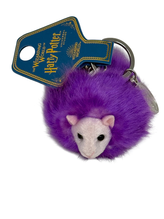 Universal Studios Harry Potter Pygmy Puff Plush Keychain Purple