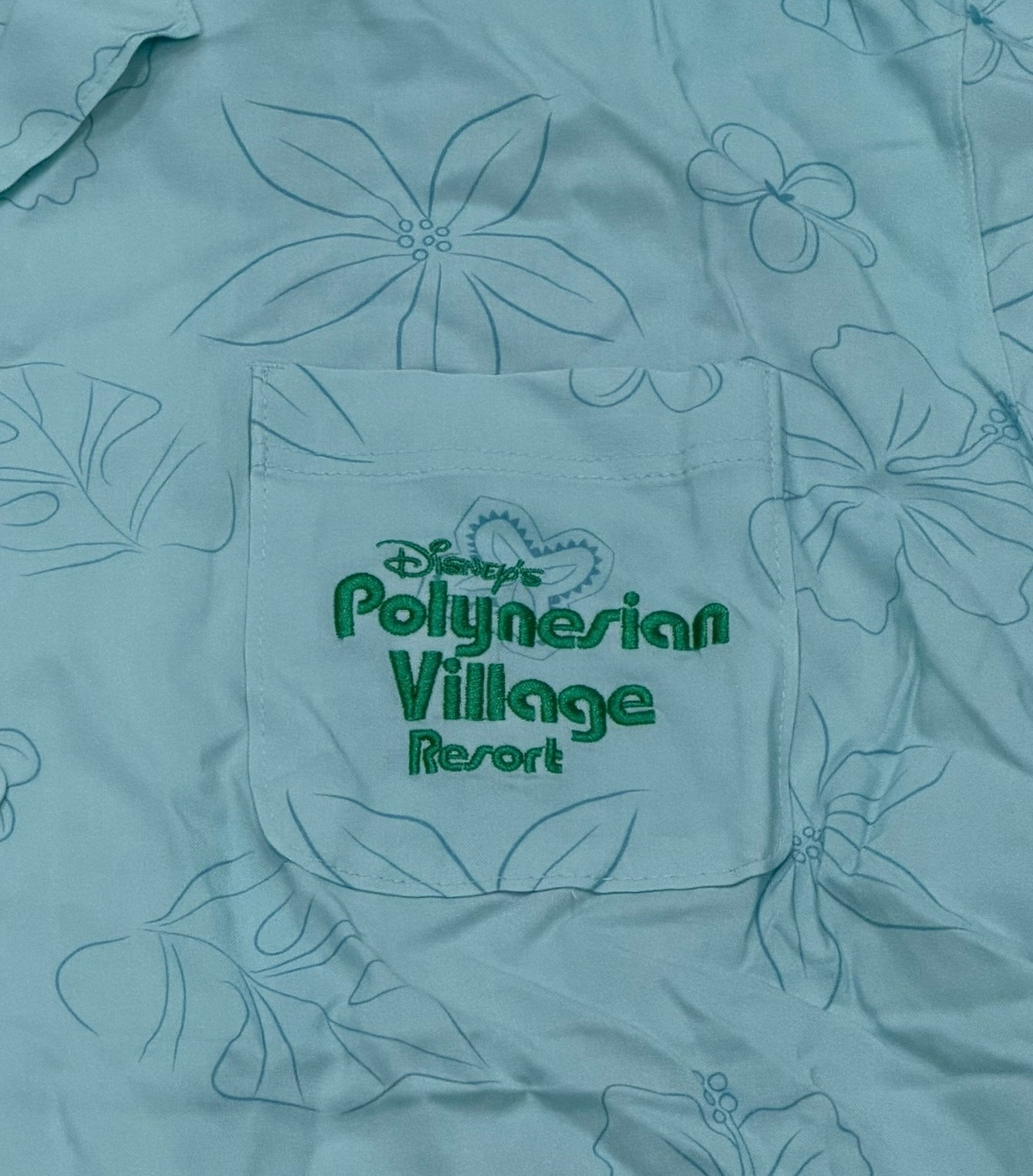 Disney Polynesian Village Resort Aloha Button Shirt-Dole Whip