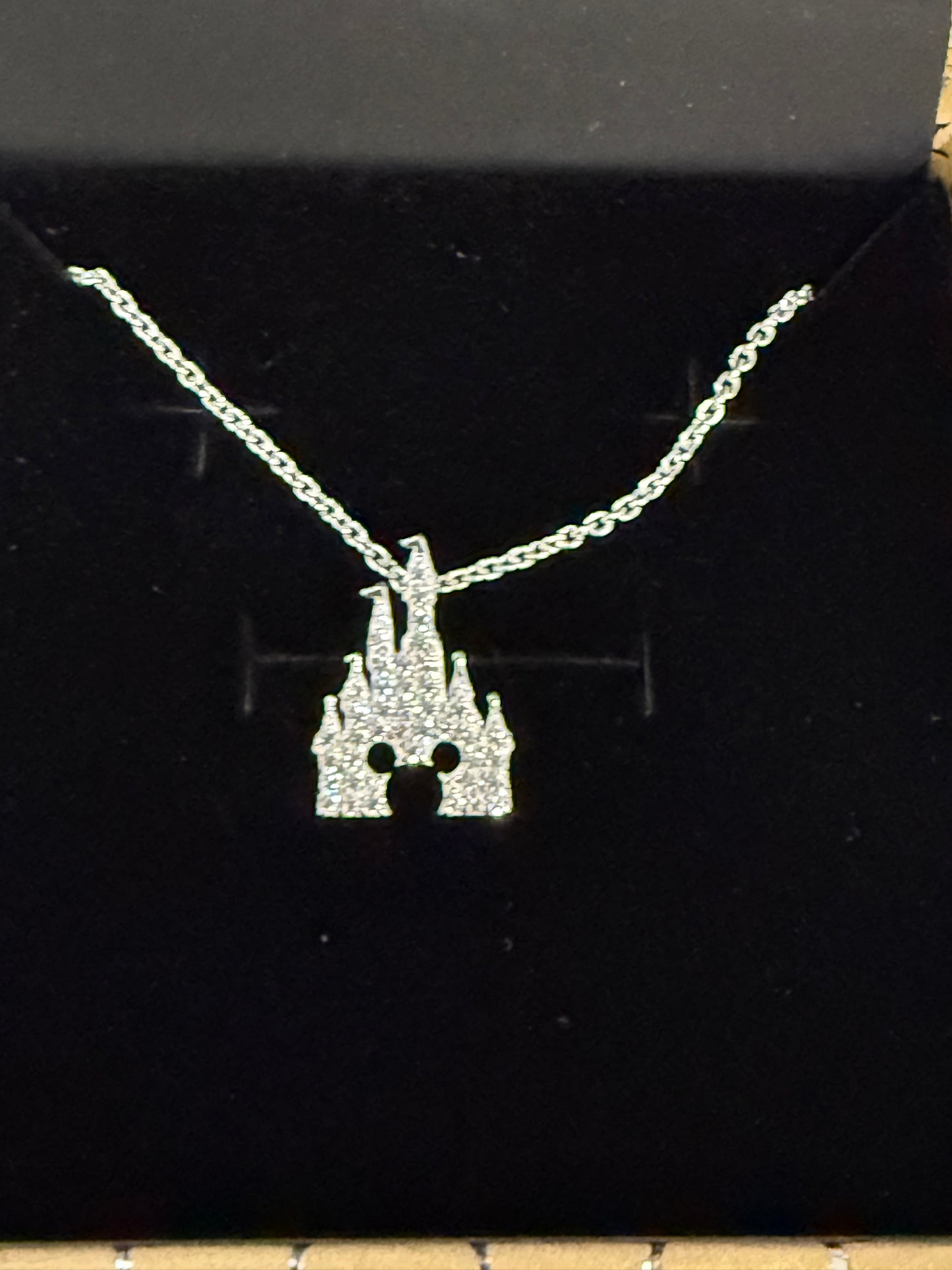 Disney Mickey Fantasyland Castle Necklace by Rebecca Hook – Silver