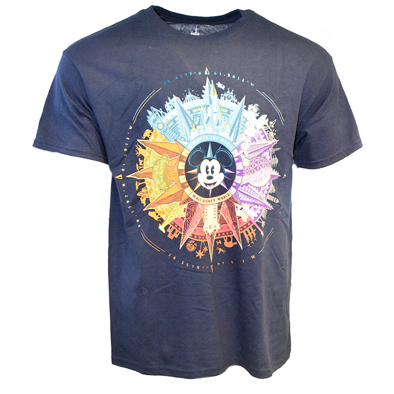 Disney World Discover The Magic Walt Disney World Mickey T-shirt Compass