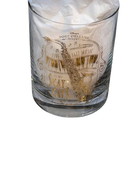 Disney Port Orleans Resort Scat Cat Rocks Glass