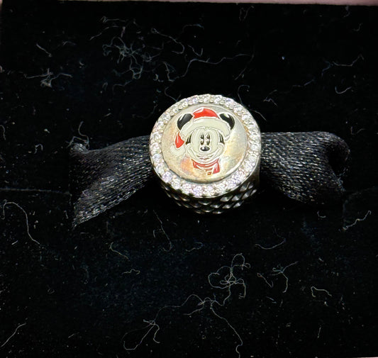 Disney Santa Mickey Christmas Holiday Pandora Bead Charm