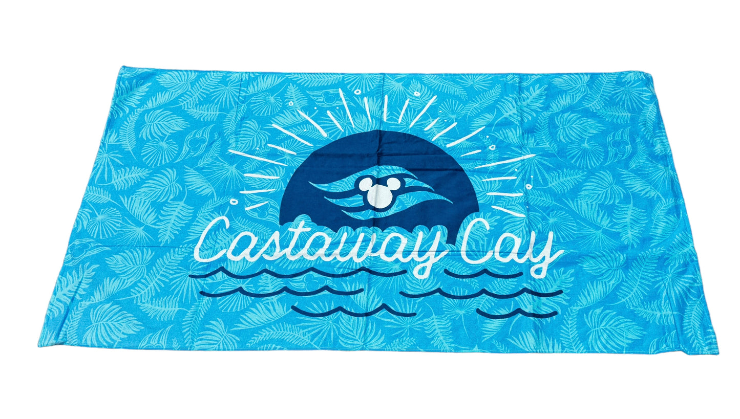 Disney Cruise Line Castaway Cay Mickey Beach Towel-DCL