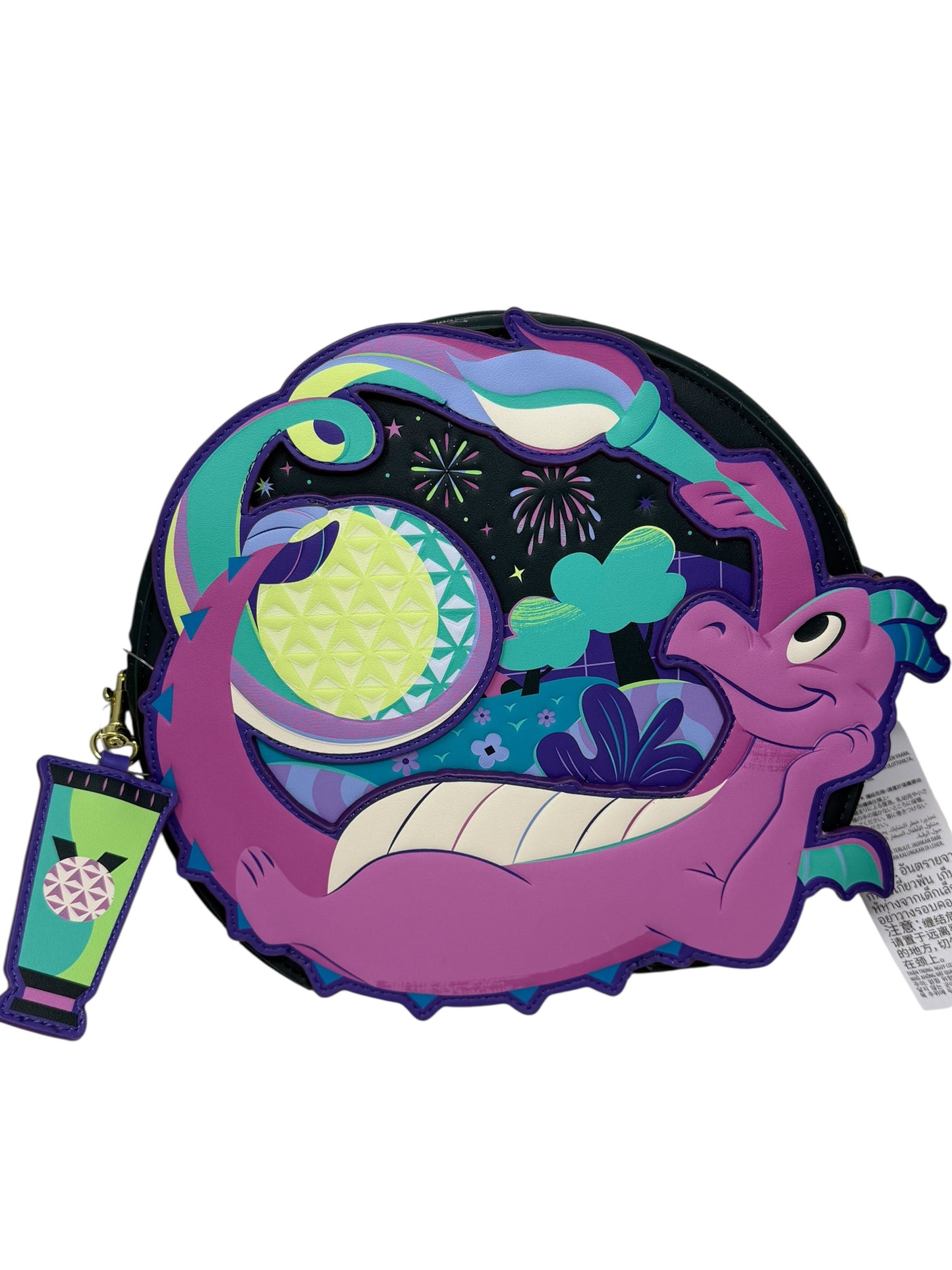 Disney Epcot Figment Loungefly Backpack Convertible Purse-Festival of Arts 2026