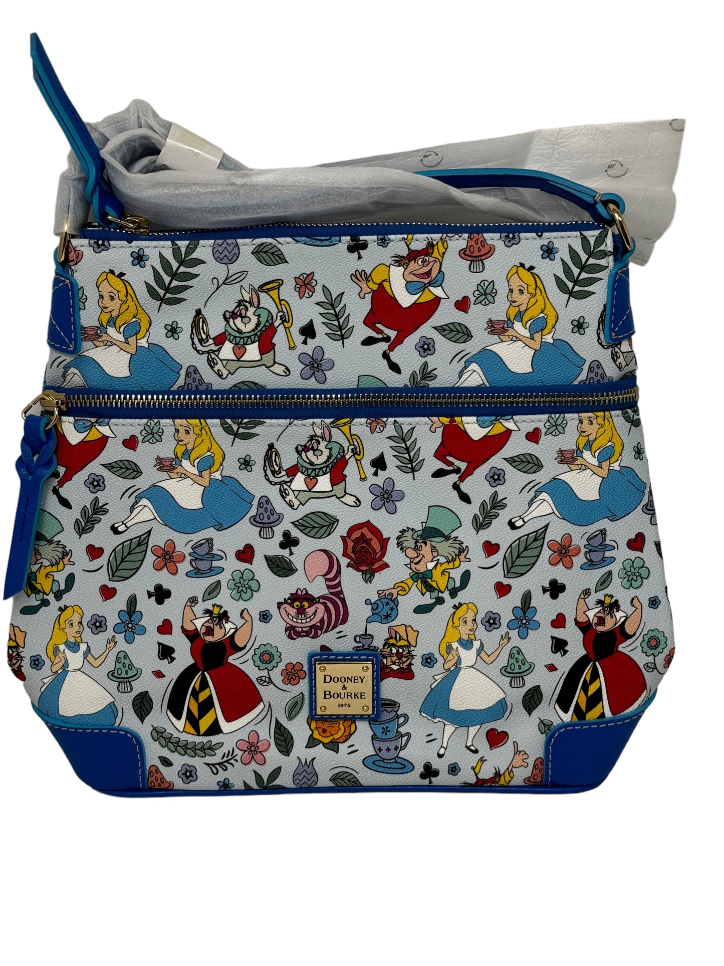 Disney Alice in Wonderland Dooney & Bourke Crossbody Purse Bag-Letter Carrier