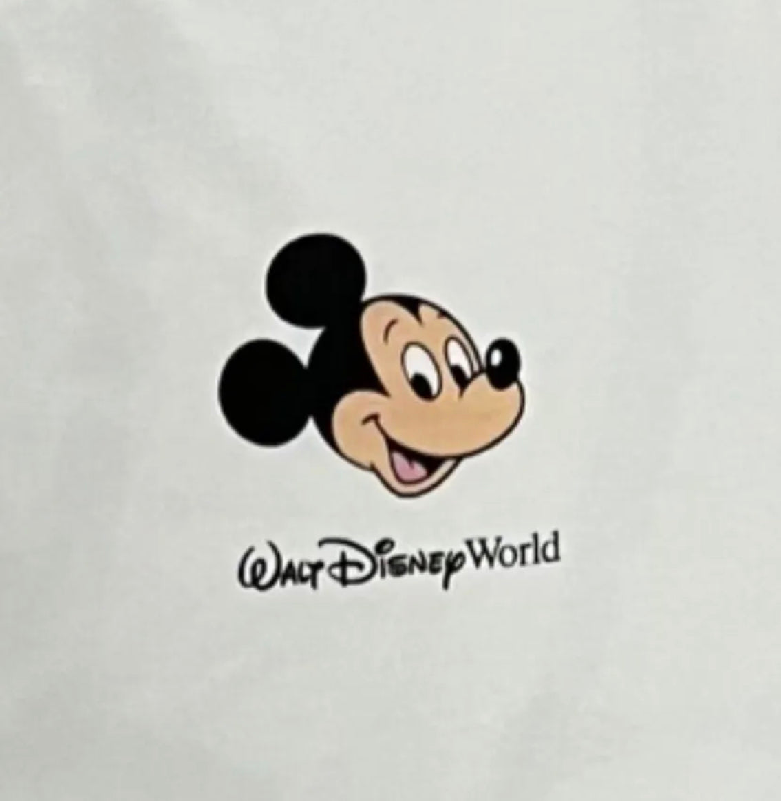 Walt Disney World Mickey Peace Sign Long Sleeve Shirt Medium