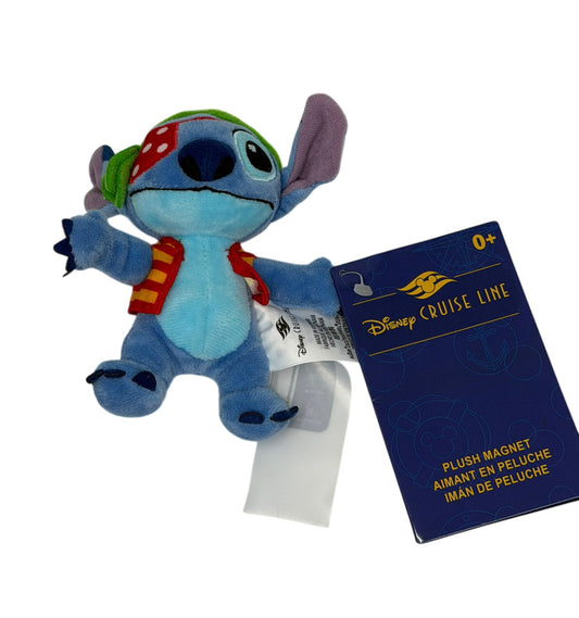 Disney Cruise Line Magnet Plush Pirate Stitch
