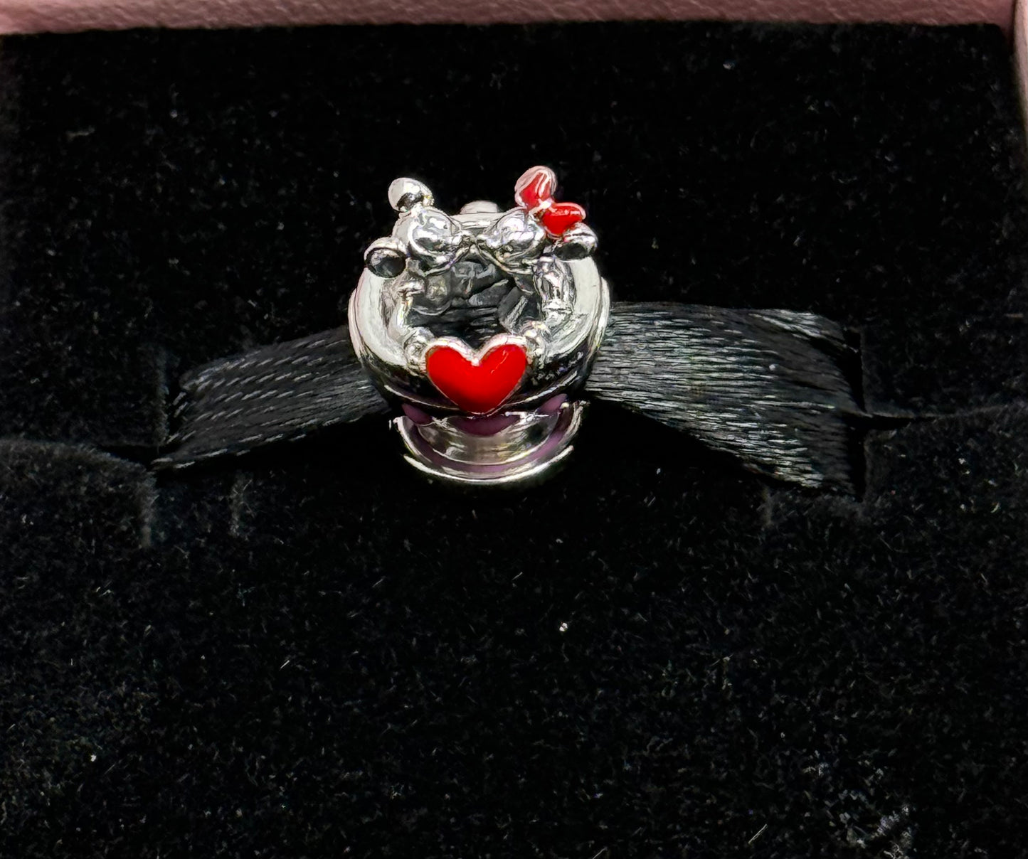 Disney Minnie Mickey Heart Teacup Pandora Charm