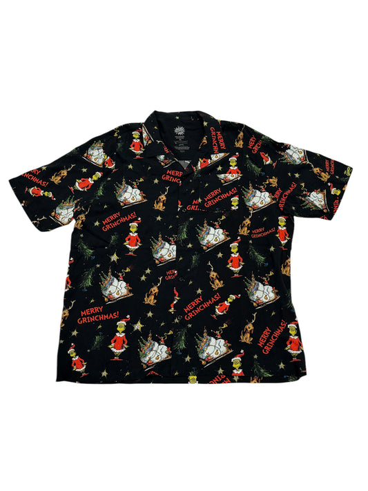 Universal Studios Merry Grinchmas Button Shirt