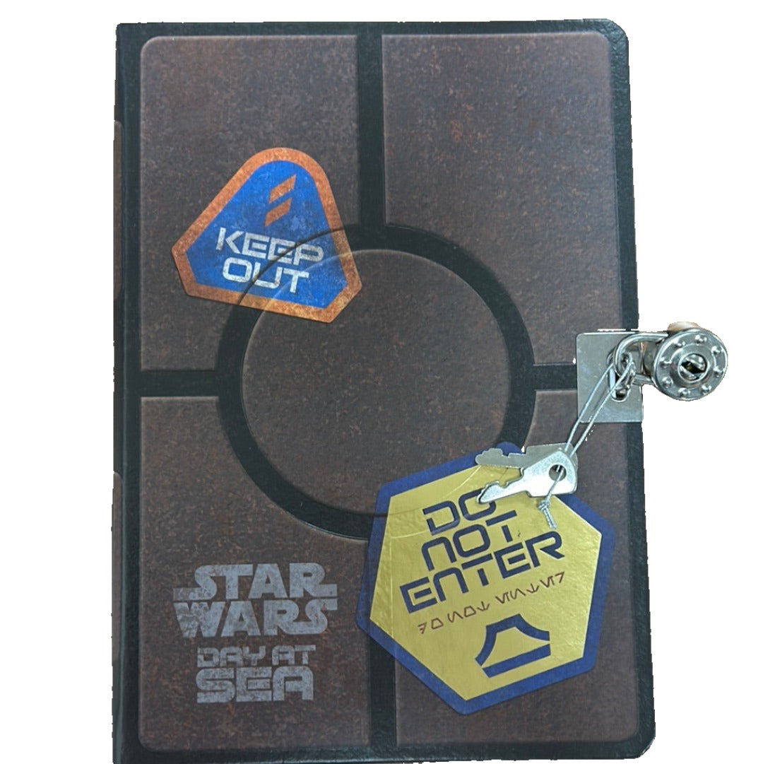 Disney Cruise Line DCL Star Wars Day At Sea Notebook Journal Book Lock & Key