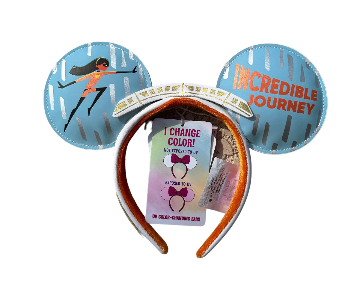 Disney Contemporary Resort Incredible Journey Monorail Ear Headband-Color Changing