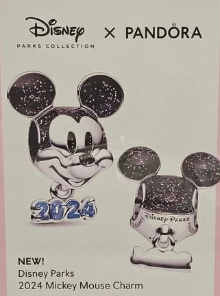 Disney Parks 2024 Mickey Pandora Charm