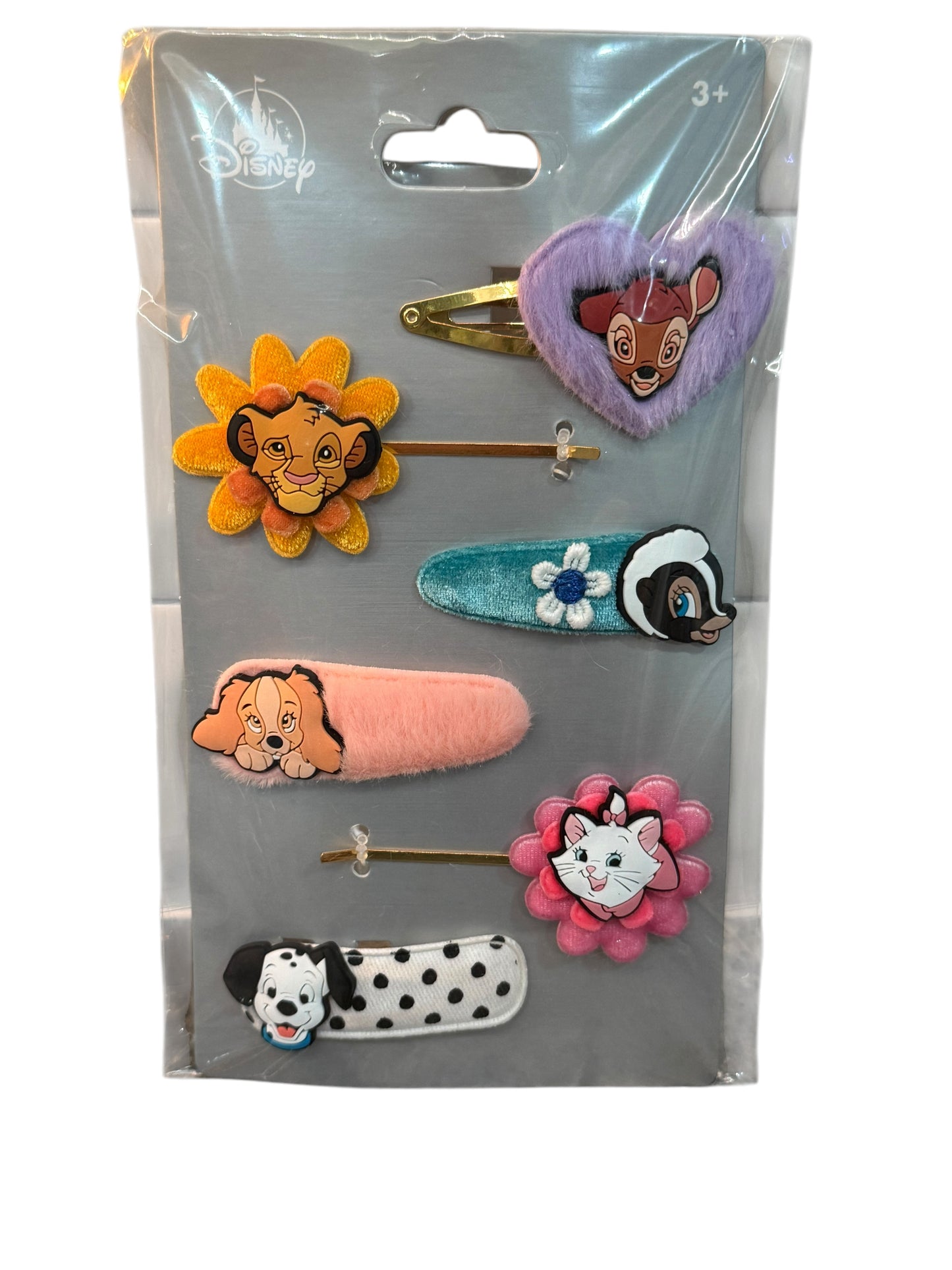 Disney Hair Clips-Marie, Lady, Simba, Bambi