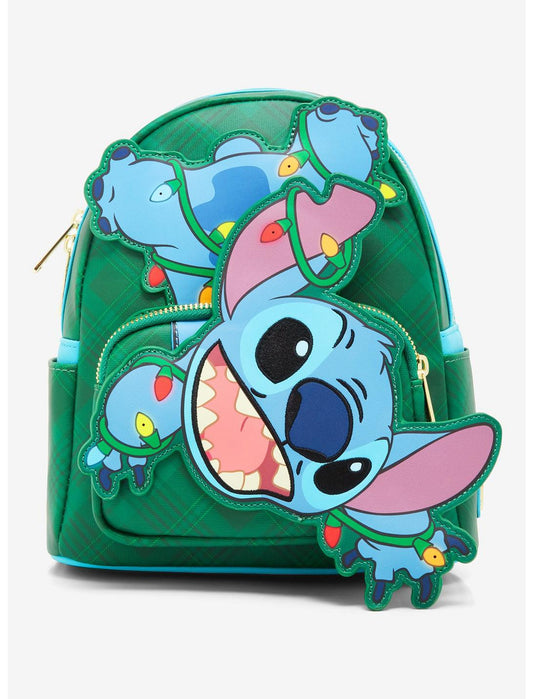 Disney Stitch Christmas Lights Stitch Light-Up Loungefly Backpack