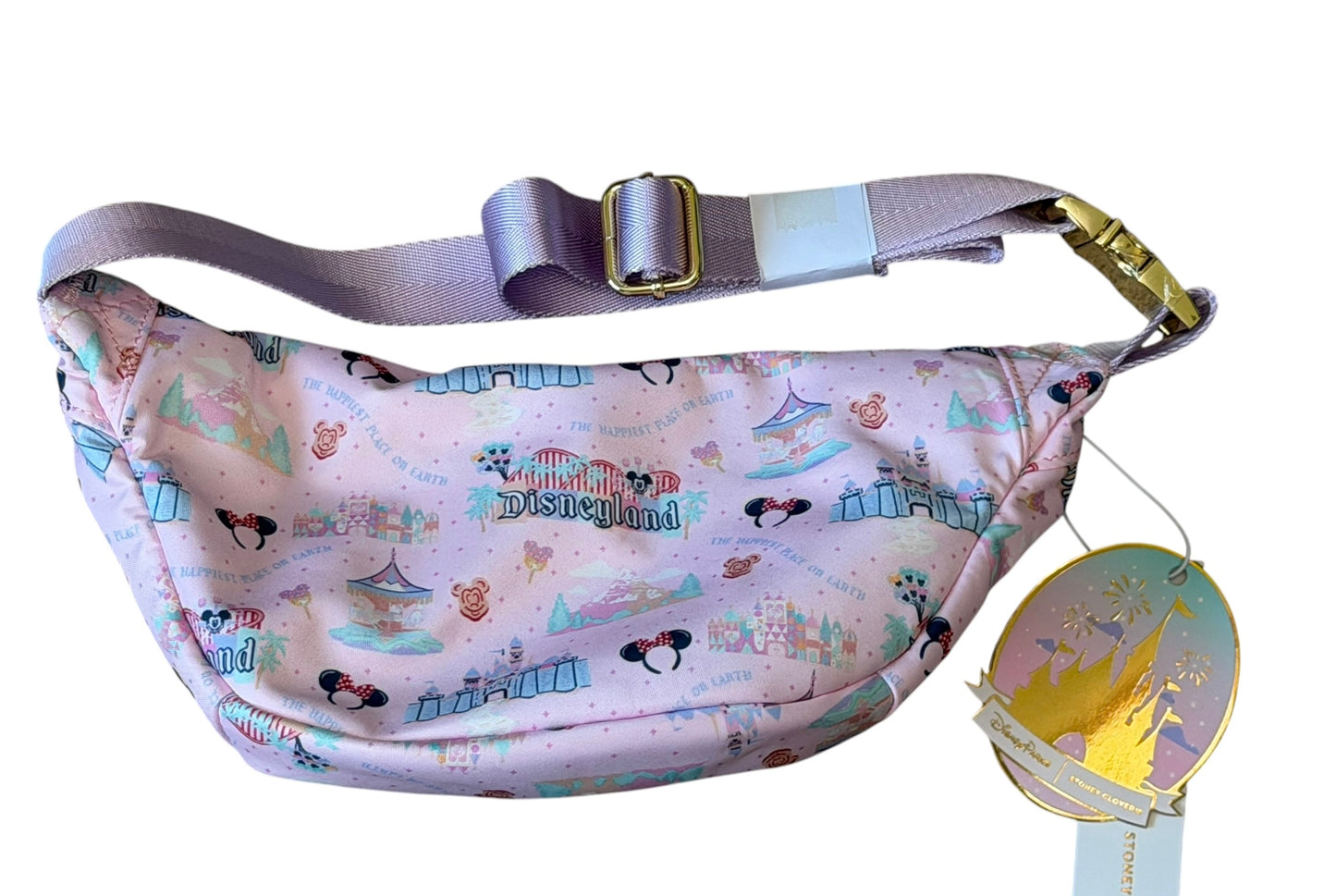 Disneyland Pink Castle Stoney Clover Belt Bag Fanny Pack