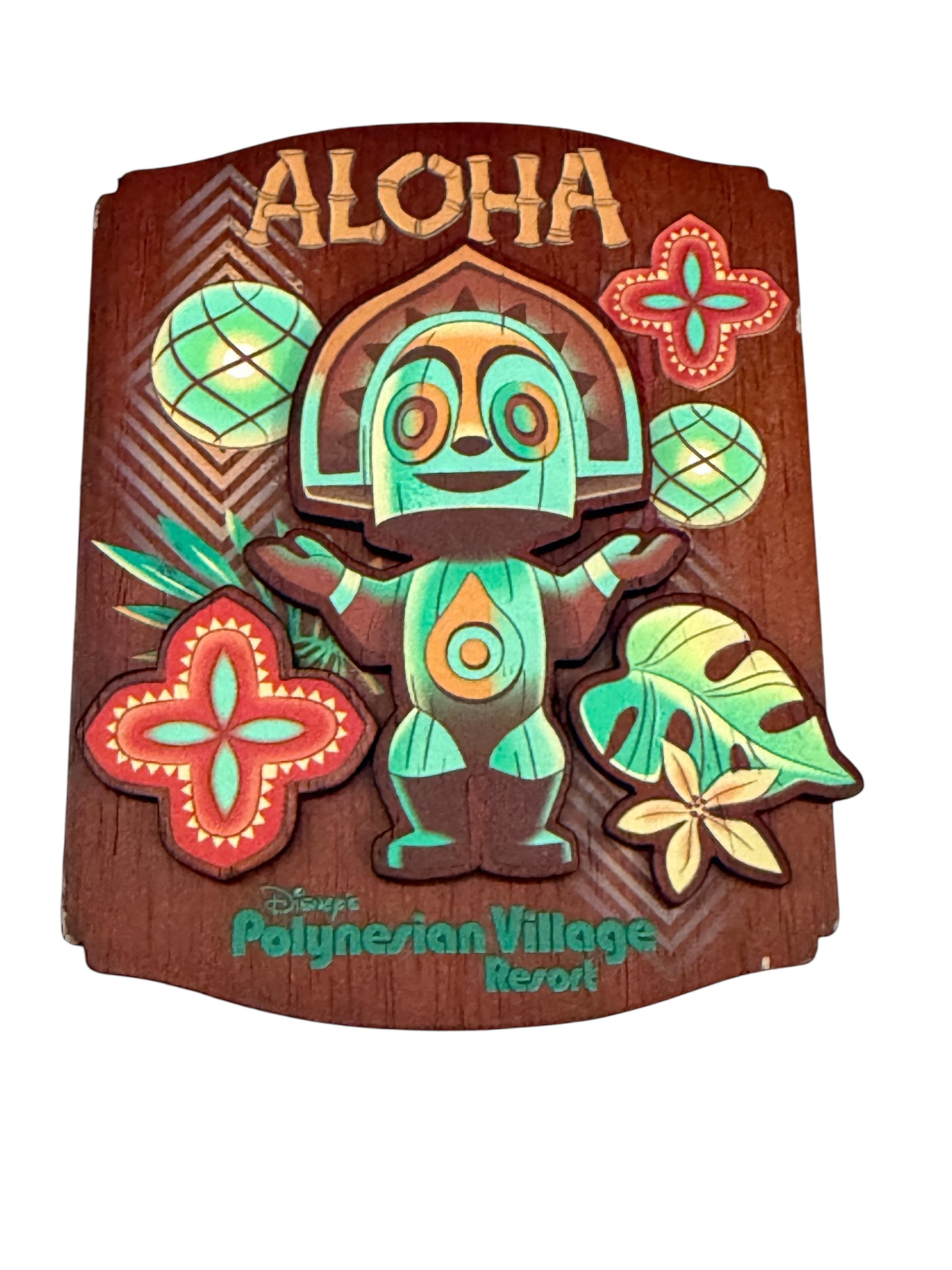 Disney Polynesian Village Resort Maui Tiki Aloha Magnet