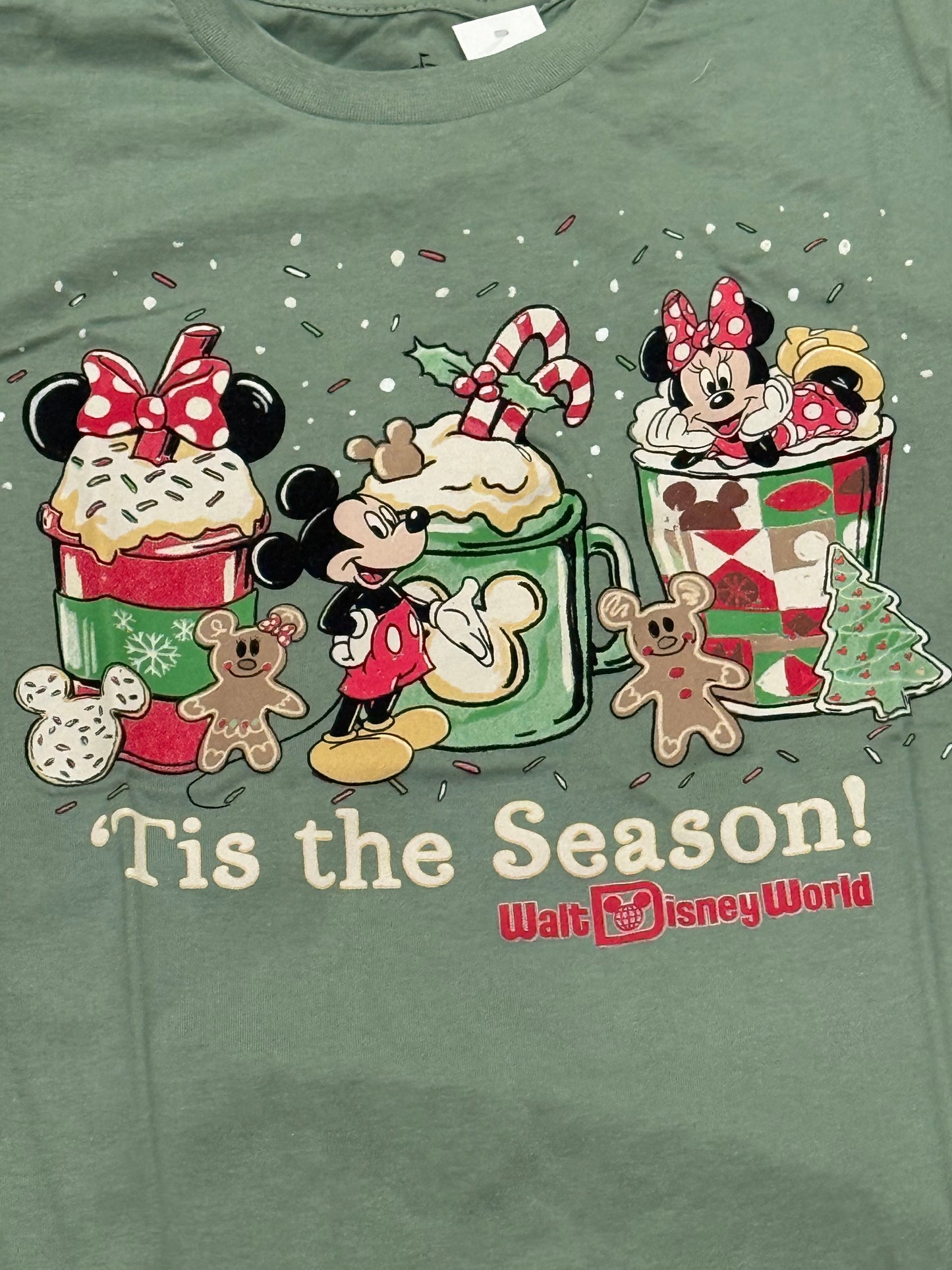 Disney Mickey Minnie Christmas Snack Shirt Hot Cocoa Tis the Season