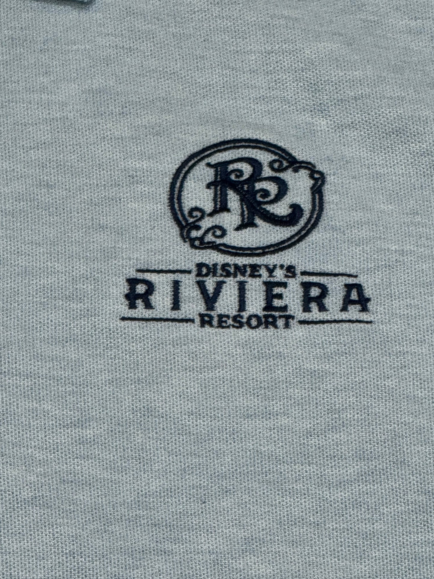 Disney Riviera Resort Tommy Bahama Large Polo Shirt-Lt Sky