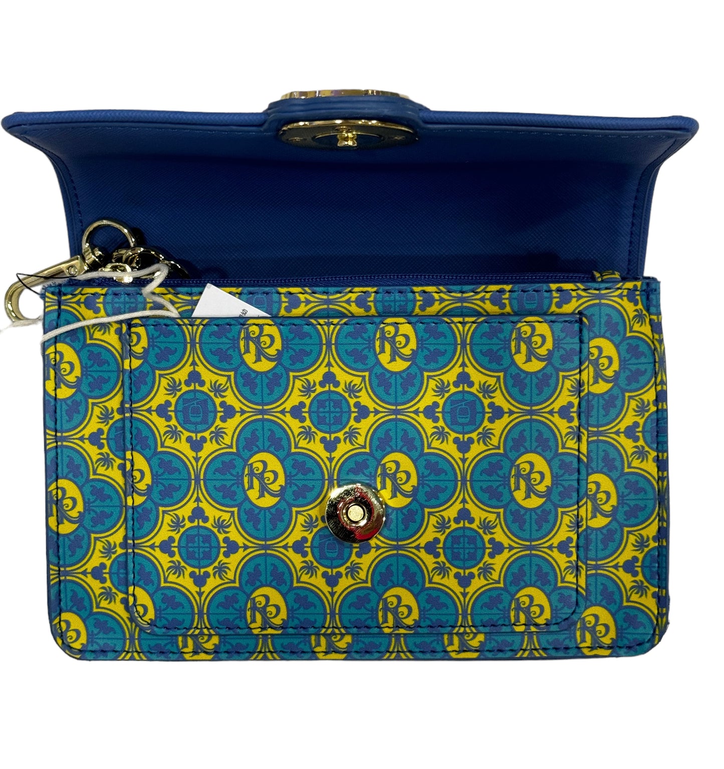 Disney Riviera Resort Minnie Blue Clutch Crossbody Loungefly Purse