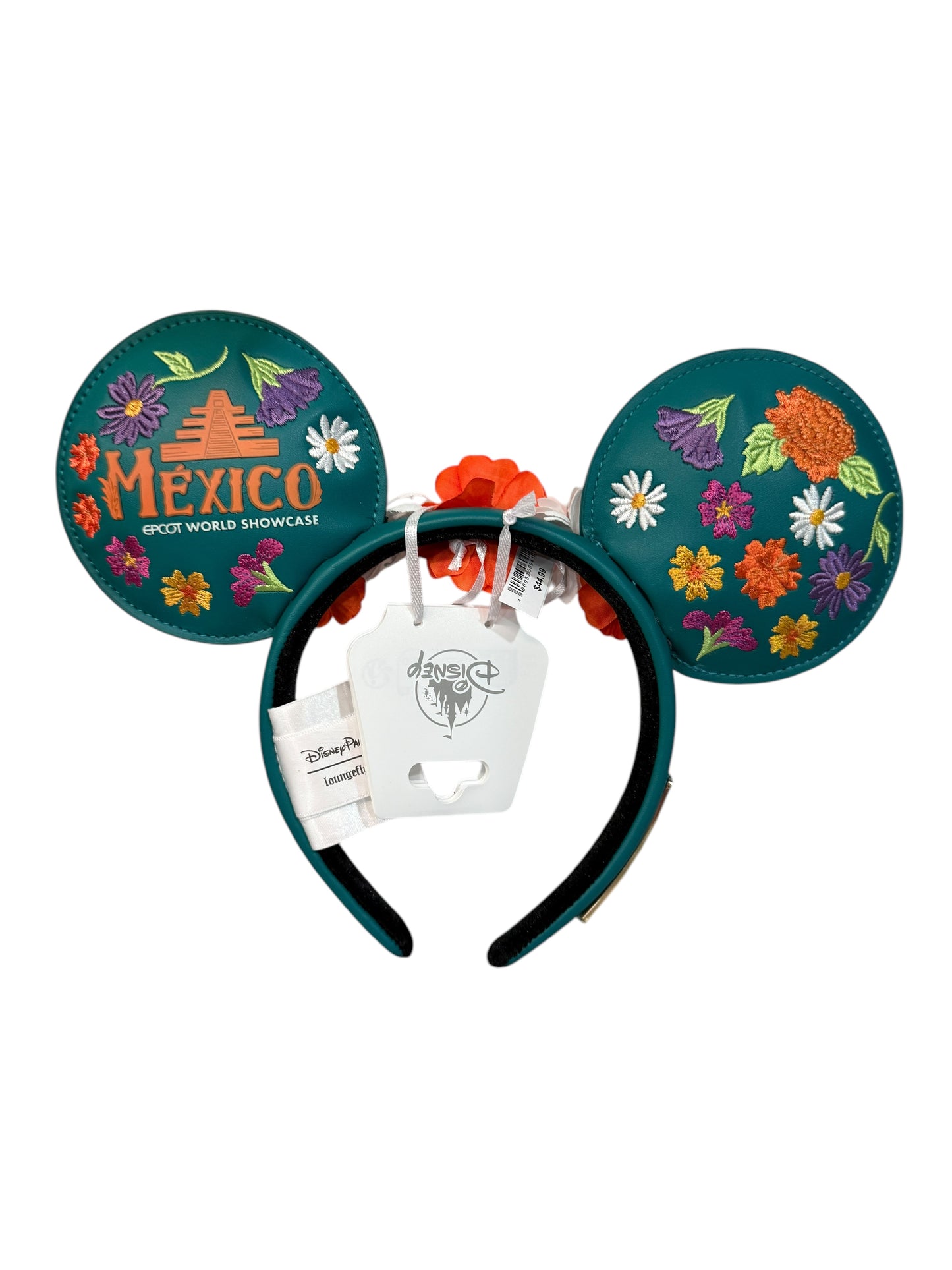 Disney Epcot Mexico Loungefly Ear Headband-Floral Embroidered