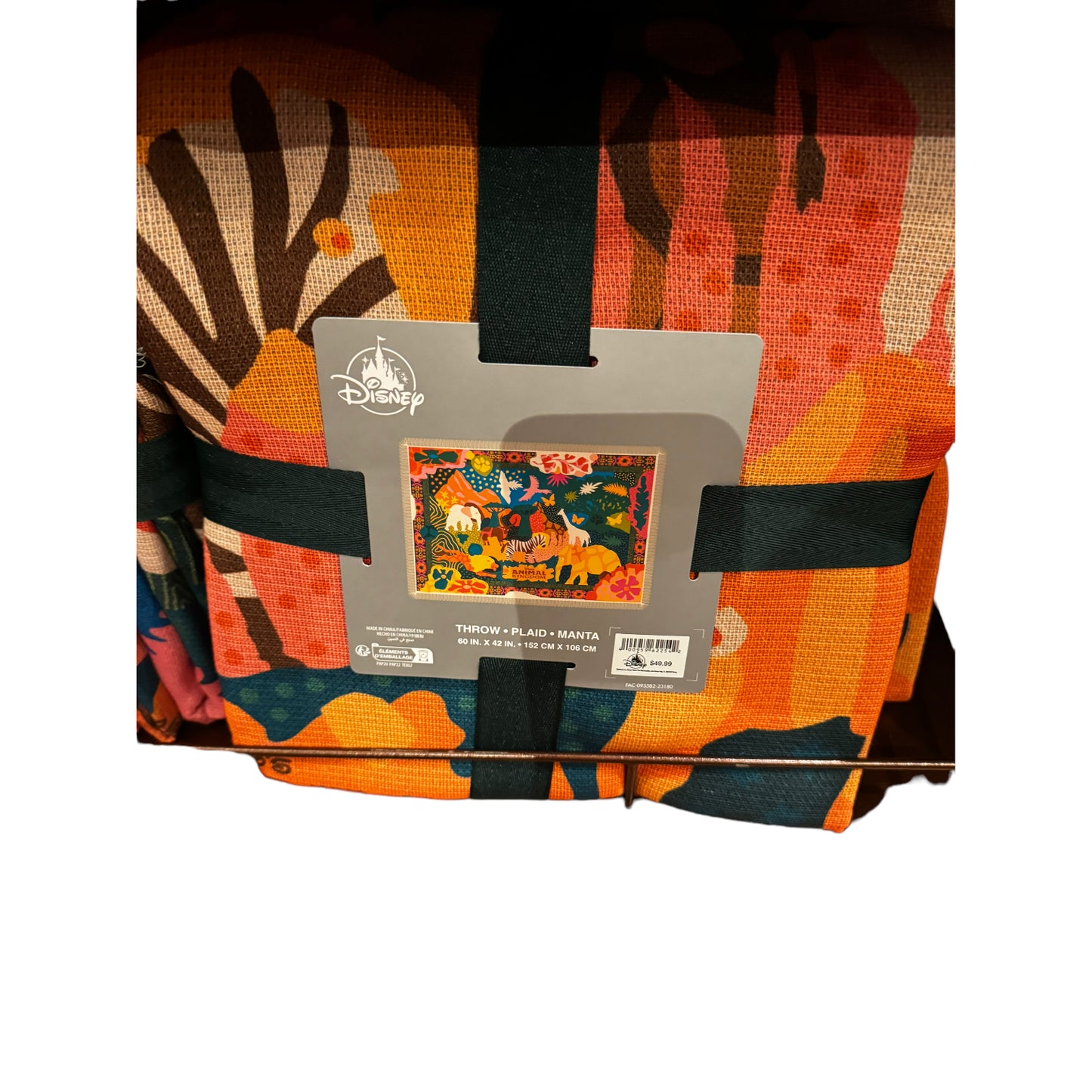 Disney Animal Kingdom Woven Throw Blanket 2023