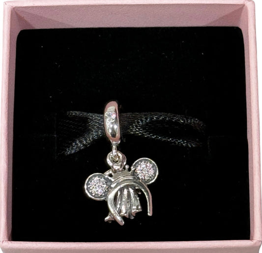 Disney Bride Veil Minnie Ear Engagement Pandora Charm