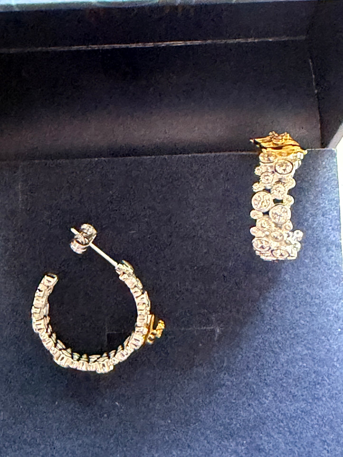 Disney Cruise Line Crislu Earrings Mickey Logo Hoops
