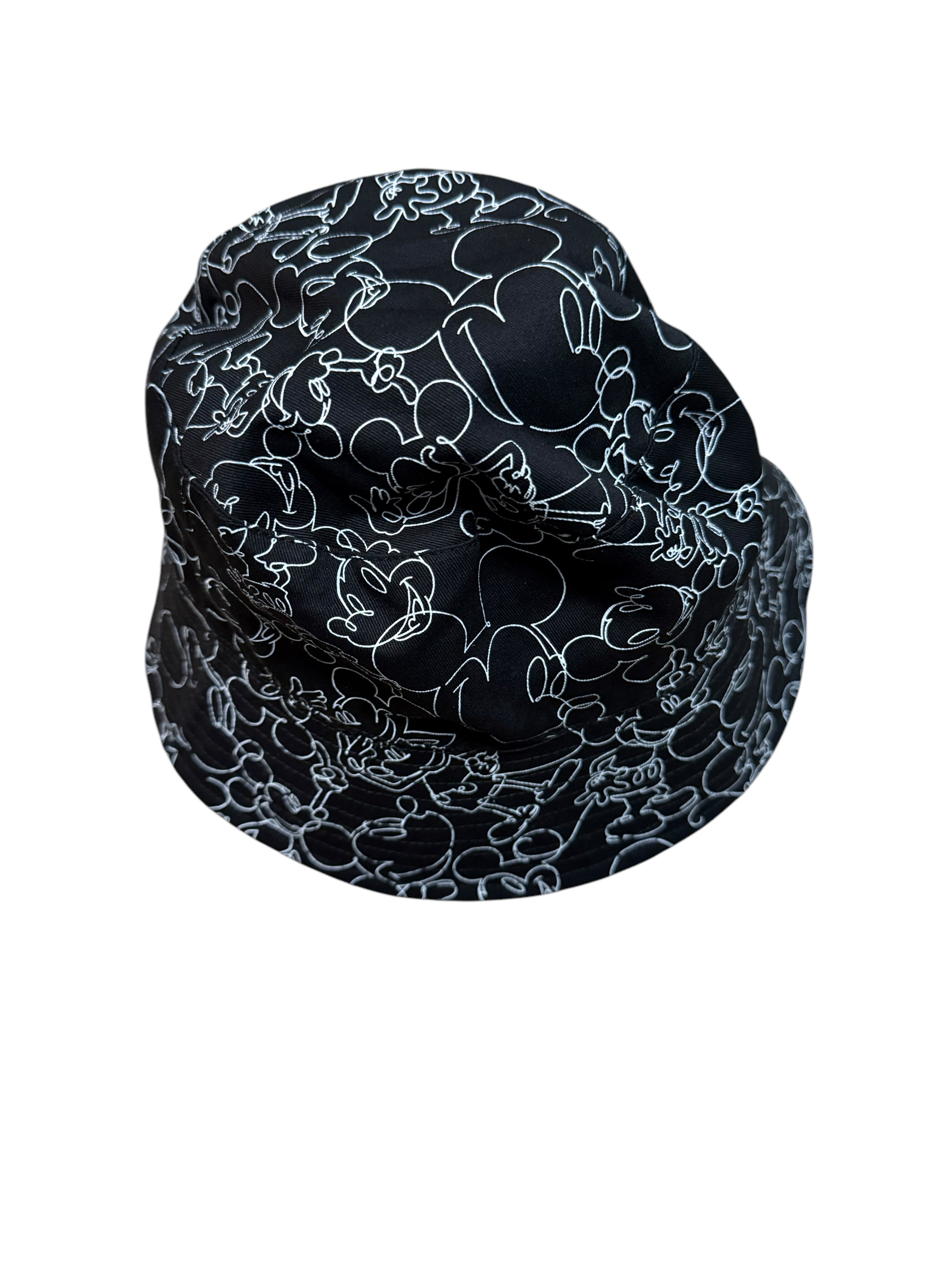Disney Bucket Hat Peace Sign Mickey Reversable All Over