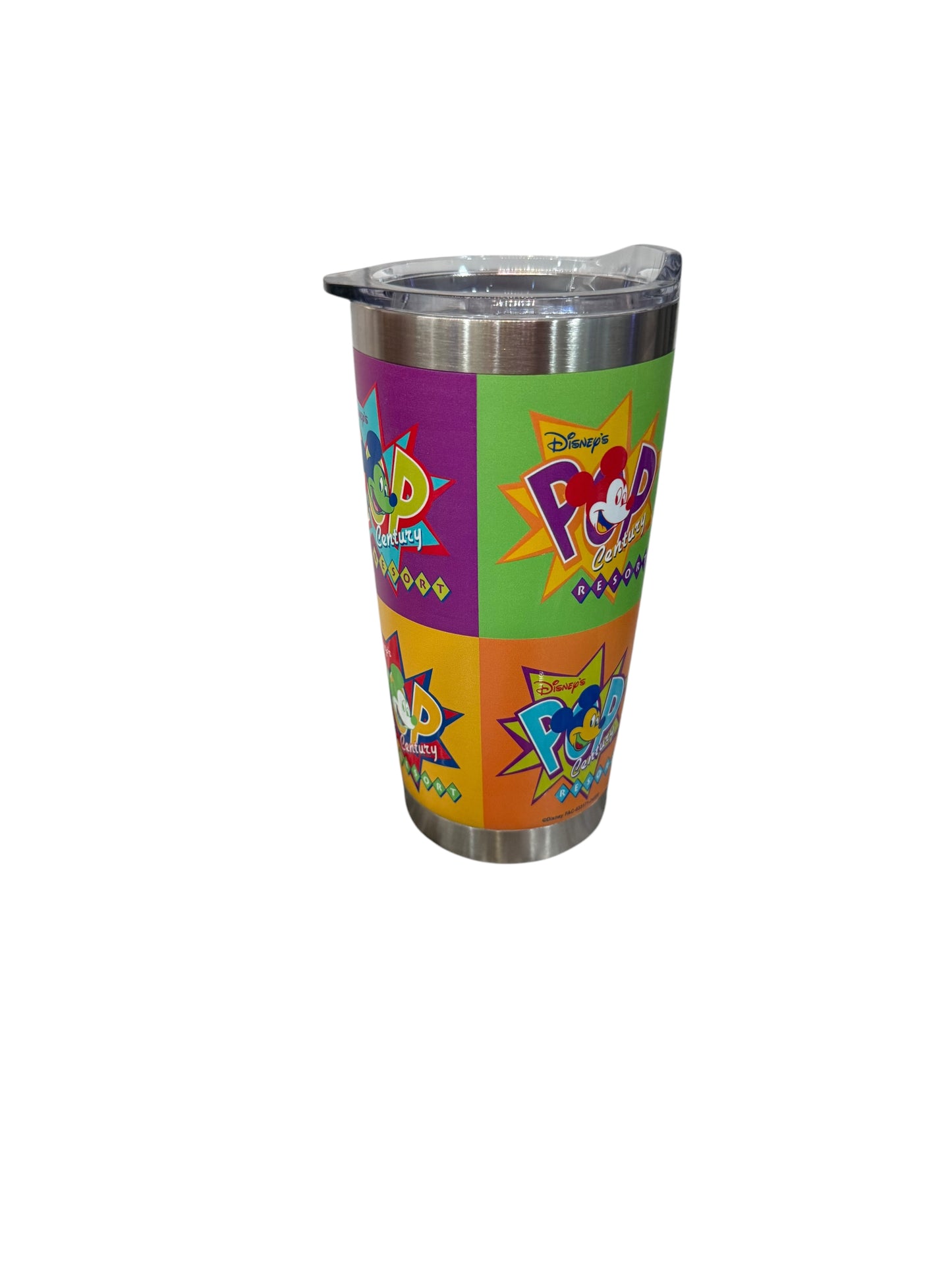 Disney Pop Century Resort Mickey Tumbler Stainless Colorful