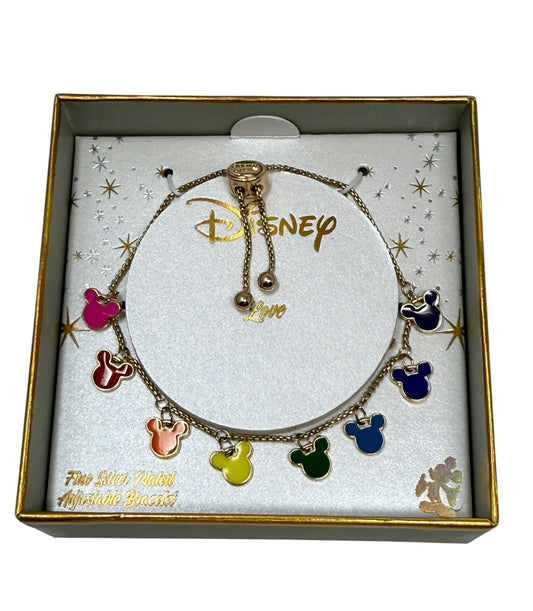 Disney Rainbow Mickey Adjustable Bracelet