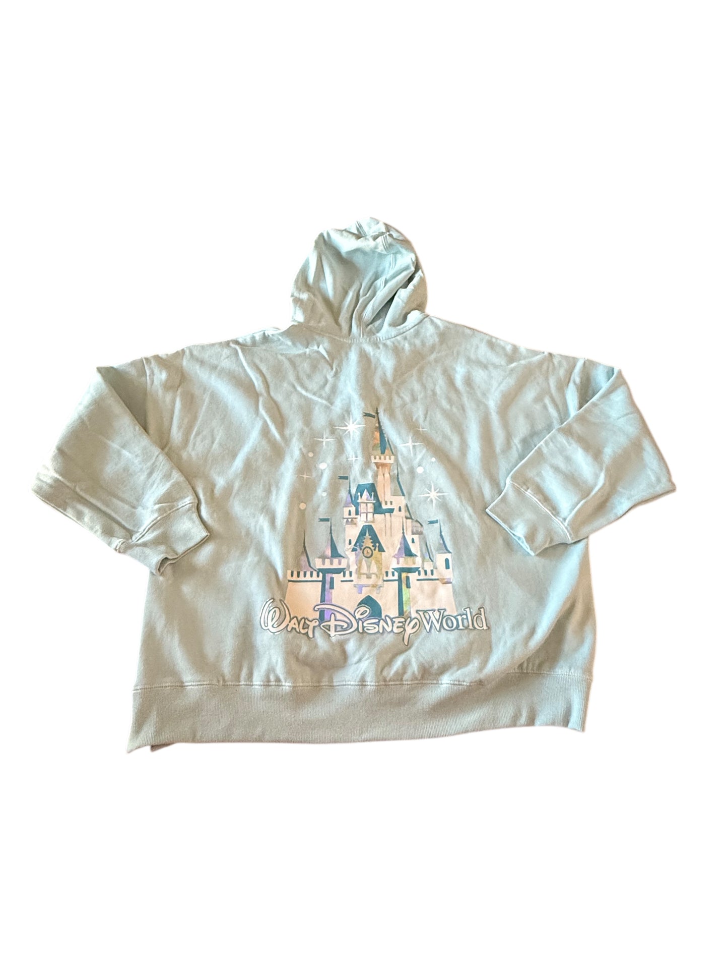Walt Disney World Castle Women’s Pullover Hoodie Blue