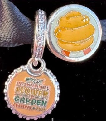 Disney Epcot Flower & Garden 2026 Pandora Charm Set-Orange Bird, Spike, Dole Whip