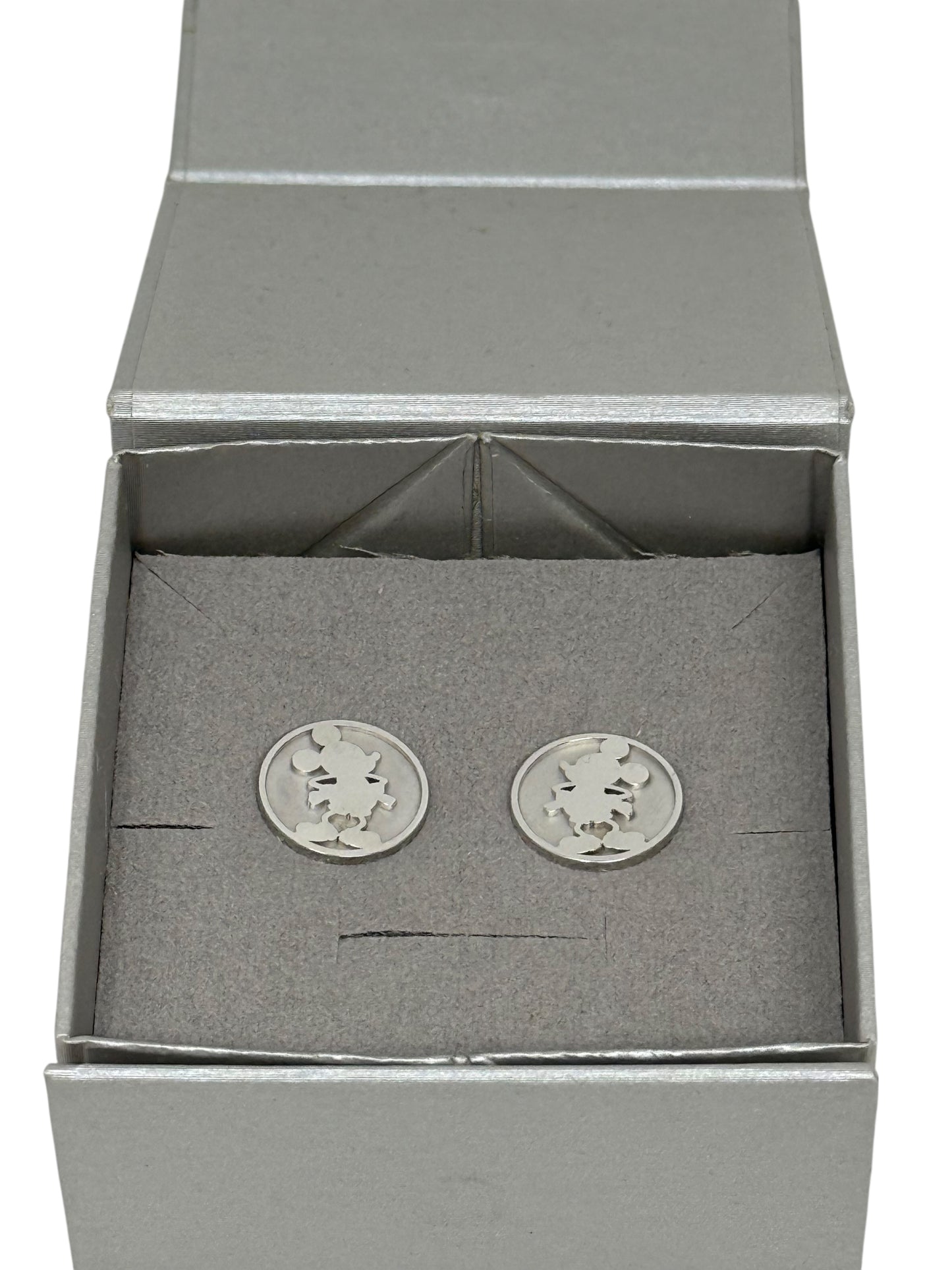 Disney Mickey 14K White Gold Cuff Links