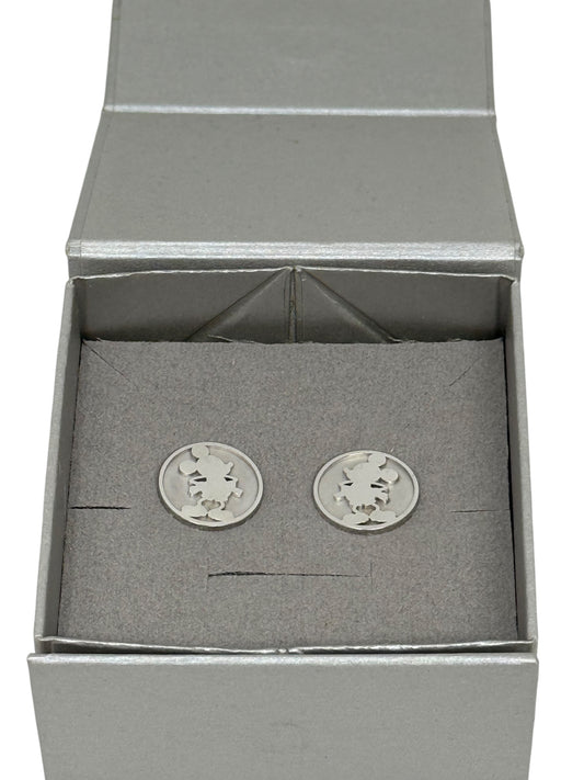 Disney Mickey 14K White Gold Cuff Links